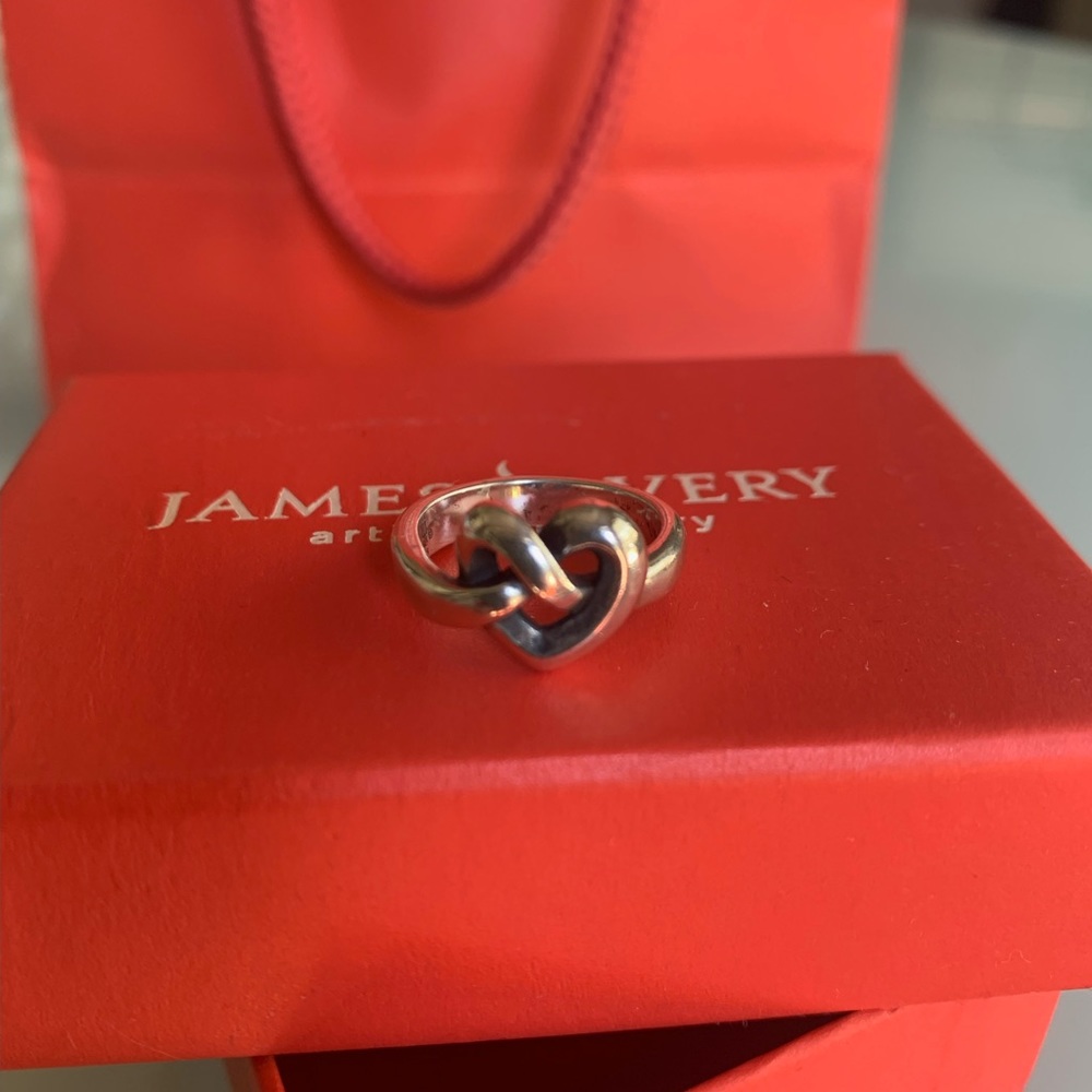 James Avery Heart Knot Ring size 6